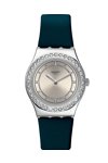 SWATCH Bluechic Blue Leather Strap