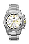 CATERPILLAR Twist up Chronograph Silver Stainless Steel Bracelet