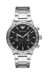 Emporio ARΜΑΝΙ Mens Chronograph Silver Stainless Steel Bracelet