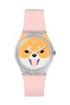 SWATCH Akita Inu Pink Silicone Strap