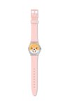 SWATCH Akita Inu Pink Silicone Strap