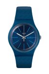 SWATCH Wave Path Blue Silicone Strap