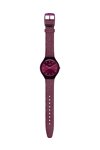 SWATCH Skintempranillo Bordeaux Combined Materials Strap