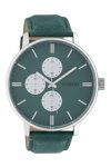 OOZOO Timepieces Green Leather Strap