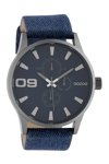 OOZOO Timepieces Blue Leather Strap