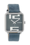 OOZOO Timepieces Blue Leather Strap