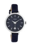 OOZOO Timepieces Blue Leather Strap