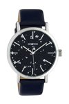 OOZOO Timepieces Blue Leather Strap