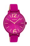 OOZOO Timepieces Fuchsia Leather Strap