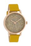 OOZOO Timepieces Yellow Leather Strap