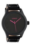 OOZOO Timepieces Black Leather Strap