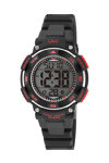 Q&Q Mens Chronograph Black Rubber Strap