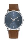 CERTUS Mens Brown Leather Strap