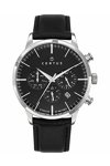 CERTUS Mens Black Leather Strap