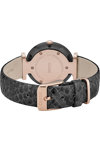 CLUSE Triomphe Black Leather Strap