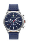 SWISS MILITARY HANOWA Chrono Classic II Blue Leather Strap