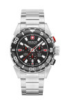 SWISS MILITARY HANOWA Scuba Diver Chrono Silver Stainless Steel Bracelet