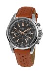 Jacques LEMANS Liverpool Chronograph Brown Leather Strap