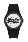 SUPERDRY Black Silicone Strap