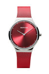 BERING Classic Red Stainless Steel Bracelet