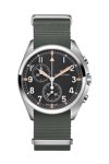 HAMILTON Khaki Aviation Pilot Pioneer Chronograph Grey Fabric Strap