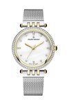 CLAUDE BERNARD Dress Code Crystals Silver Stainless Steel Bracelet