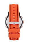 REACTION KENNETH COLE Ana-Digi Chronograph Orange Silicone Strap