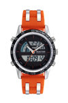 REACTION KENNETH COLE Ana-Digi Chronograph Two Tone Silicone Strap