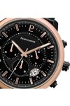 PIERRE LANNIER Impulsion Chronograph Black Leather Strap