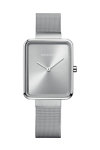 BERING Square Silver Stainless Steel Bracelet