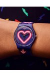 SWATCH Flash of Love Multicolor Silicone Strap