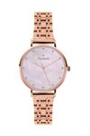 FERENDI STEEL Pink Sea Crystals Rose Gold Stainless Steel Bracelet