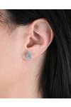 Earrings 18ct Whitegold with Diamonds FaCaDoro