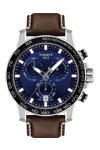 TISSOT T-Sport Chronograph Brown Leather Strap