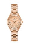 BULOVA Sutton Diamonds Rose Gold Stainless Steel Bracelet