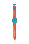 SWATCH Urban Blue Orange Silicone Strap