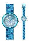 FLIK FLAK Turquoise Sparkle Blue Fabric Strap