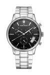 CLAUDE BERNARD Classic Chronograph Silver Stainless Steel Bracelet