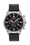 SWISS MILITARY HANOWA Chrono Classic II Black Leather Strap