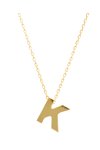Necklace monogram Κ Le Petit  9ct gold SAVVIDIS