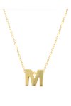 Necklace monogram Μ Le Petit  9ct gold SAVVIDIS
