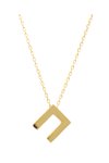 Necklace monogram Π Le Petit  9ct gold SAVVIDIS