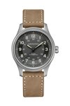 HAMILTON Khaki Field Titanium Automatic Brown Leather strap