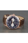 Jacques LEMANS Retro Classic Chronograph Brown Leather Strap