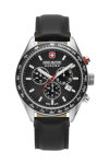 SWISS MILITARY HANOWA Phantom Chrono II Black Leather Strap