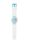 SWATCH Blueinjelly White Silicone Strap