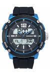 RUCKFIELD Mens Chronograph Black Silicone Strap