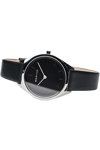 BERING Ultra Slim Black Leather Strap