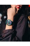 SWATCH Pink Taste Black Silicone Strap