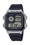 CASIO Collection World Time Chronograph Black Rubber Strap